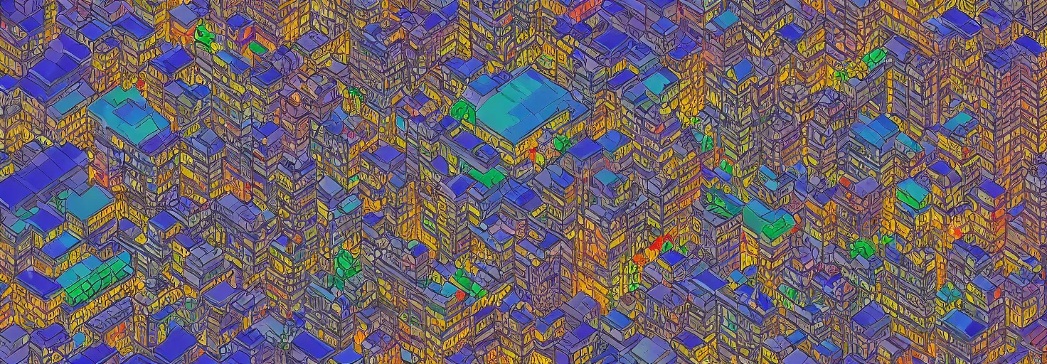Prompt: !dream view of a pixelart of tokyo, very detailed citycape at night, realistic, imaginfx, artstation, pintrerest, ukiuo-e and studio ghilbi style, /r/pixelart,