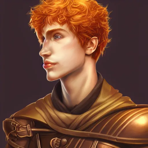 Image similar to a symmetrical portrait of kvothe by artgerm, digital art, unreal engine 5, trending on artstation, deviantart, pinterest, rule of thirds, 4 k uhd image