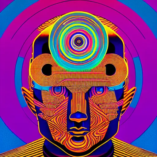 Image similar to album cover design design depicting the alter to the ai machine gods, by jonathan zawada, pi - slices, and tristan eaton, digital art