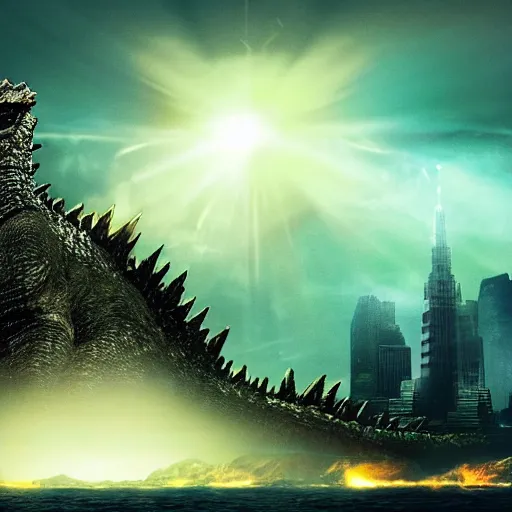 Image similar to godzilla 3d video game