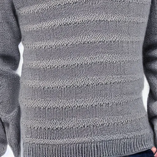 Image similar to a wool sweater knit with a repeating digital computer signal pattern