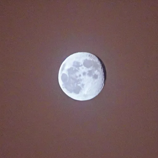 Image similar to a photo of the moon taken by a telescope