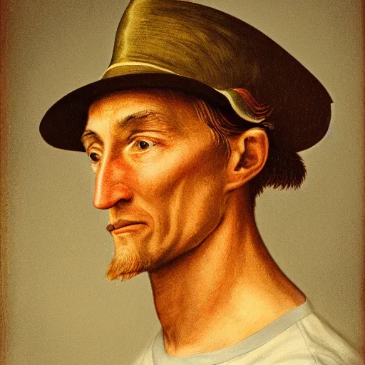 Prompt: a portrait of johnny appleseed, studio lighting, high resolution 8 k,