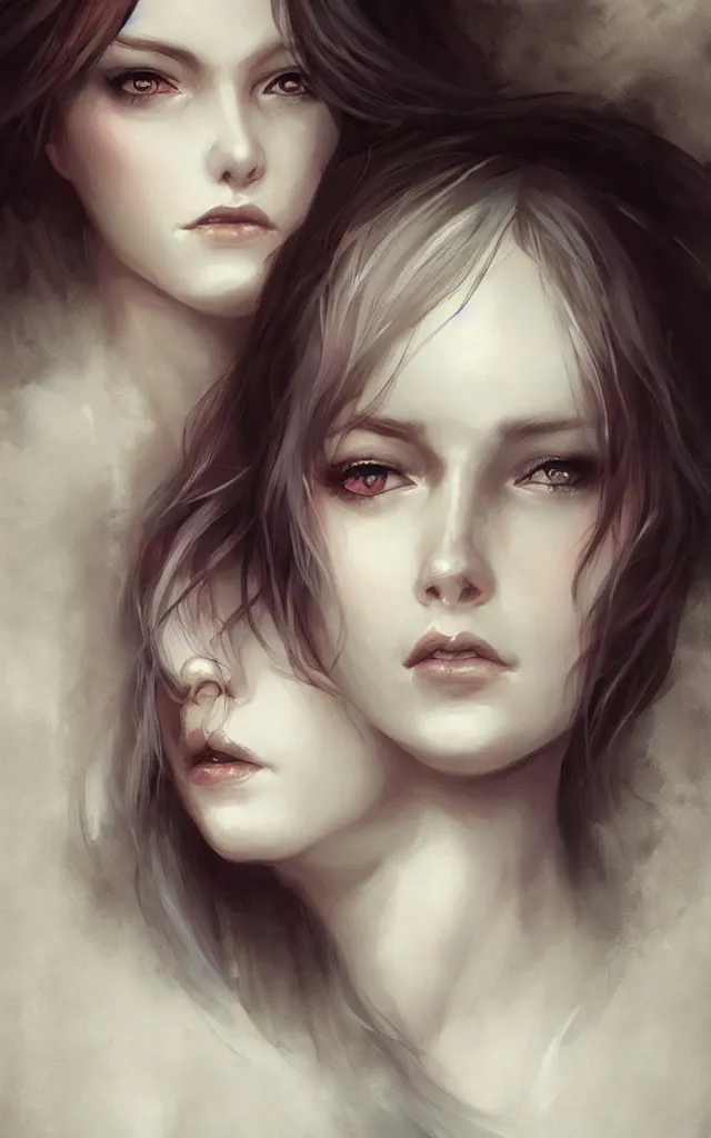 Image similar to girl, art by charlie bowater