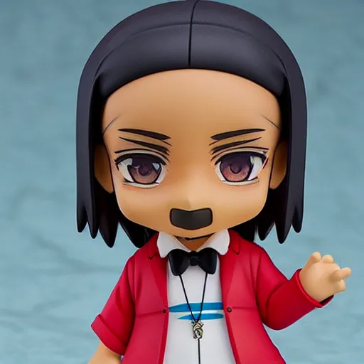 Image similar to An anime Nendoroid of Snoop Dogg, figurine, detailed product photo