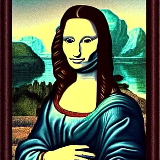 Image similar to gioconda as a cat