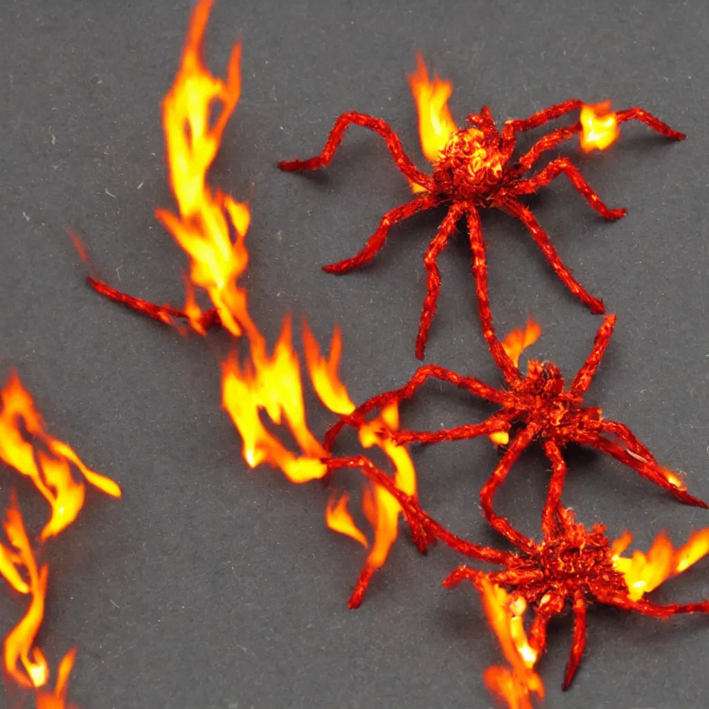 Image similar to flame spider