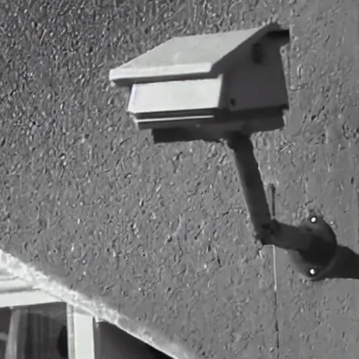 Image similar to a bizarre monster caught on a security camera