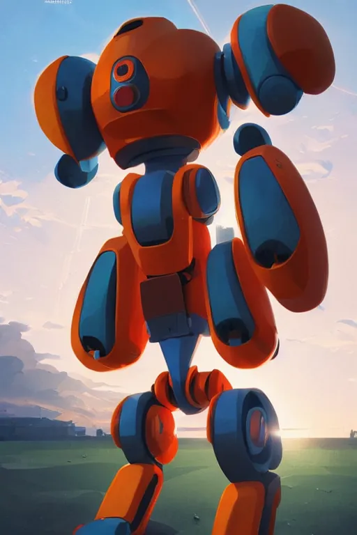 Image similar to metabots medabots medarotto medarot robot minimalist comics, behance hd by jesper ejsing, by rhads, makoto shinkai and lois van baarle, ilya kuvshinov, rossdraws global illumination ray tracing hdr radiating a glowing aura