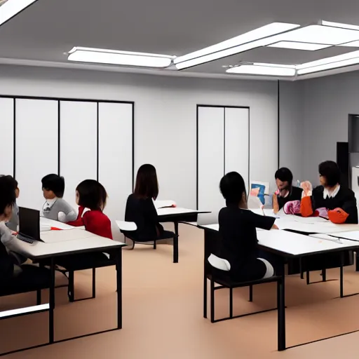 anime japan school class room AI Generated 23035487 Stock Photo at