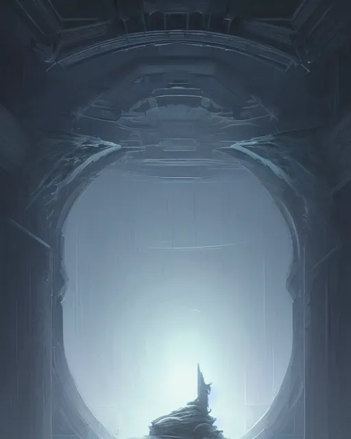 Image similar to professional concept art of a ominous floating object in a dark room by artgerm and greg rutkowski ( thin white border ). an intricate, elegant, highly detailed digital painting, concept art, smooth, sharp focus, illustration, in the style of cam sykes, wayne barlowe, igor kieryluk.