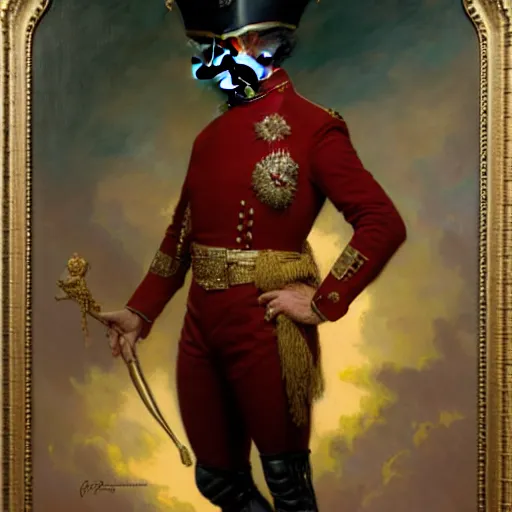 Image similar to drdisrespect as napoleon, breath taking, dignified, highly detailed painting by gaston bussiere, j. c. leyendecker, greg rutkowski, craig mullins 8 k