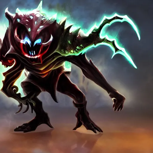 Image similar to shadow fiend in Dota 2