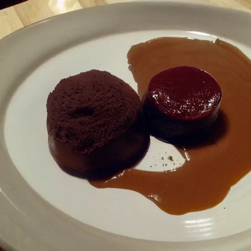 Image similar to too much brown pudding