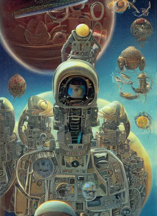 Prompt: 👨🏽🚀 🧬 by james c. christensen and manuel sanjulian width 7 0 4