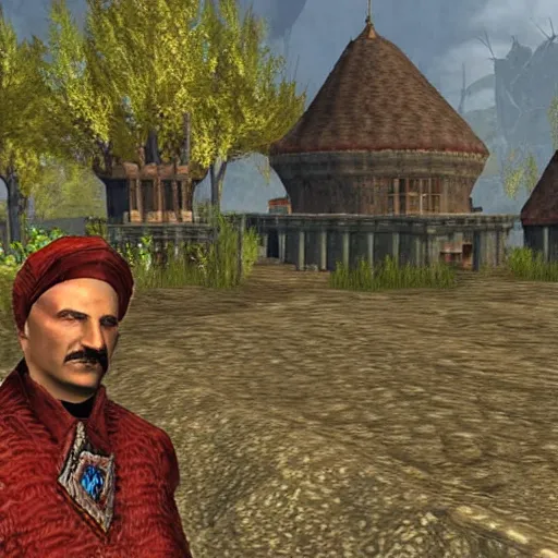 Image similar to Alexander Lukashenko in Elder Scrolls III: Morrowind, 2002 Morrowind graphics