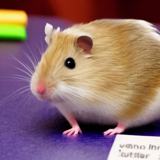 Image similar to hamster made out of a chemical reaction