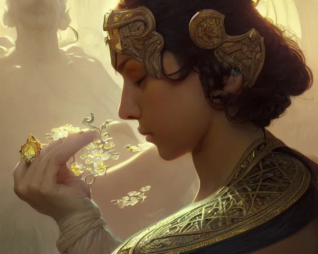 Image similar to photography of aristide maillol, deep focus, d & d, fantasy, intricate, elegant, highly detailed, digital painting, artstation, concept art, matte, sharp focus, illustration, hearthstone, art by artgerm and greg rutkowski and alphonse mucha