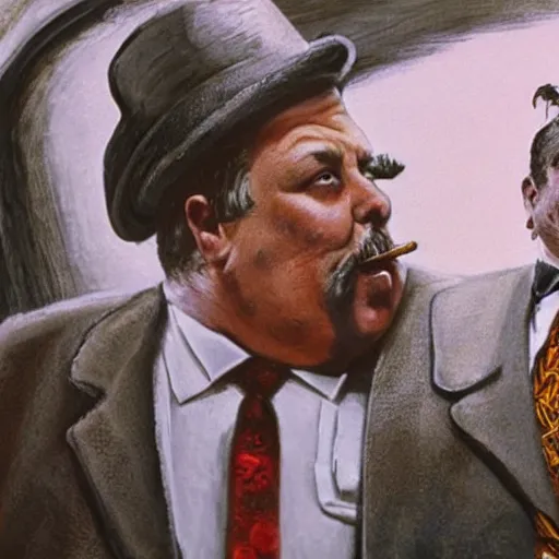 Prompt: mr. creosote, in the style of terry gilliam, detailed, 4 k