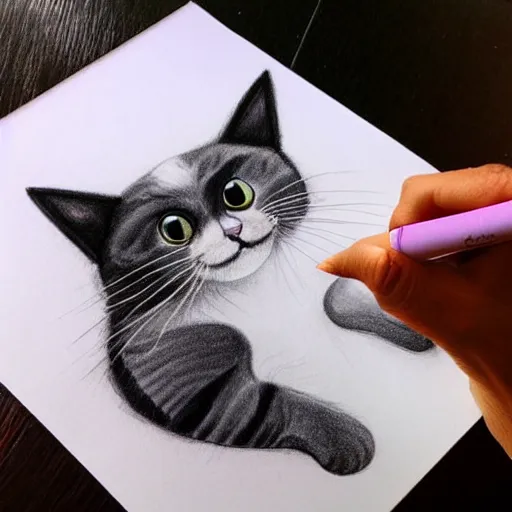 Prompt: draw cat