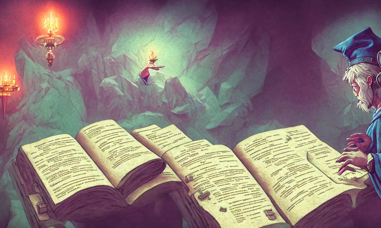 Image similar to cerberos, monastery, realm, service ticket close up, wizard reading a directory, nordic pastel colors, abandoned railroad, 3 d art, digital illustration, perfect lighting