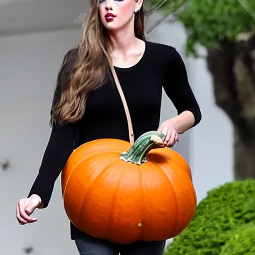 Image similar to gourd amber heard hybrid intercross mix as a gourd