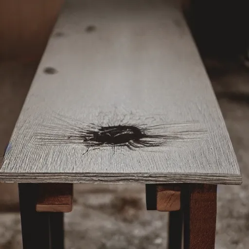 Image similar to photo of a creepy table