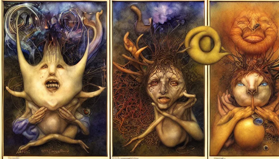 Image similar to the two complementary forces that make up all aspects and phenomena of life, by Brian Froud