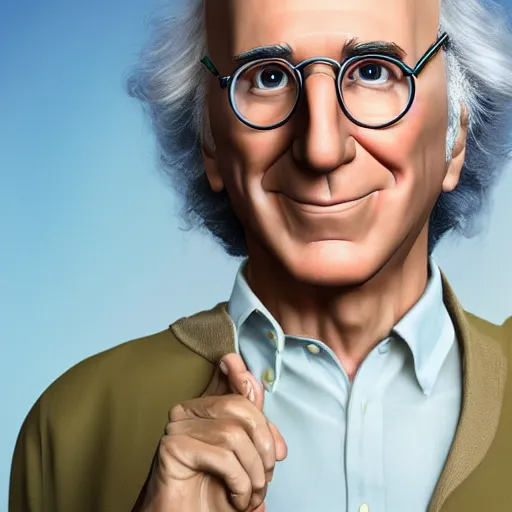 Prompt: larry david as a disney princess. highly detailed. hyper real photo. 4 k.