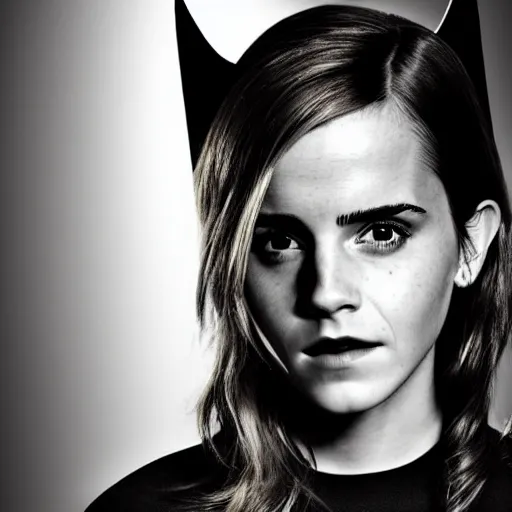 Image similar to Emma Watson as Batman