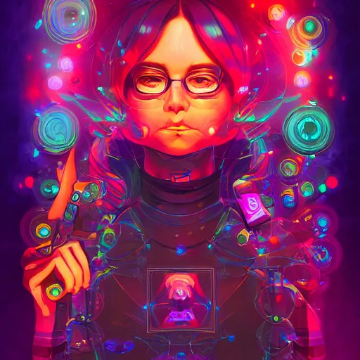 Image similar to skill magic geek inside matrix deepdream radiating a glowing aura stuff loot legends stylized digital illustration video game icon artstation lois van baarle, ilya kuvshinov, rossdraws,