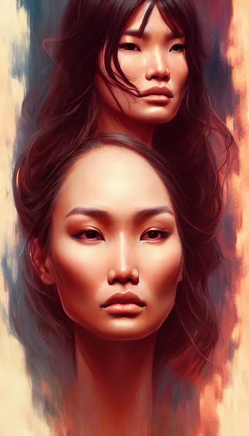 Prompt: westworld, dance meditation, gemma chan girl portrait, made by stanley artgerm lau, wlop, rossdraws, james jean, andrei riabovitchev, marc simonetti, yoshitaka amano, beksinski artstation, cgsociety