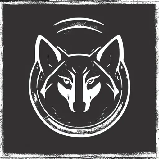 Image similar to design logo concept of a wolf