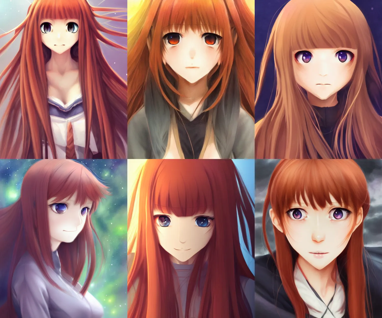 Prompt: portrait of holo from spice and wolf, artstation, trending, smooth, sharp focus, highly detailed, beautiful, by juu ayakura