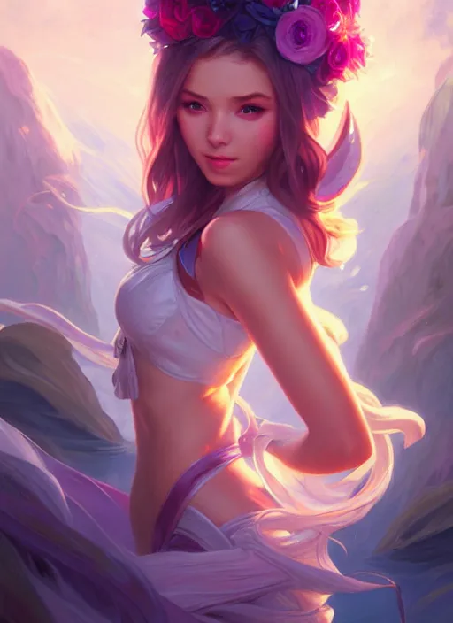 Image similar to beautiful lux fortune from league of legends, half body shot, path traced, realistic, highly detailed, high quality, digital painting, hd, alena aenami, lilia alvarado, shinji aramaki, karol bak, alphonse mucha, tom bagshaw