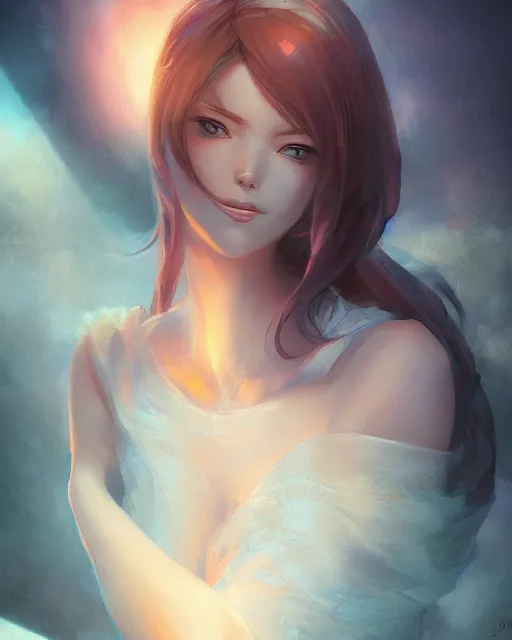 Image similar to goddess, ambient lighting, detailed face, full body shading, by makoto shinkai, stanley artgerm lau, wlop, rossdraws