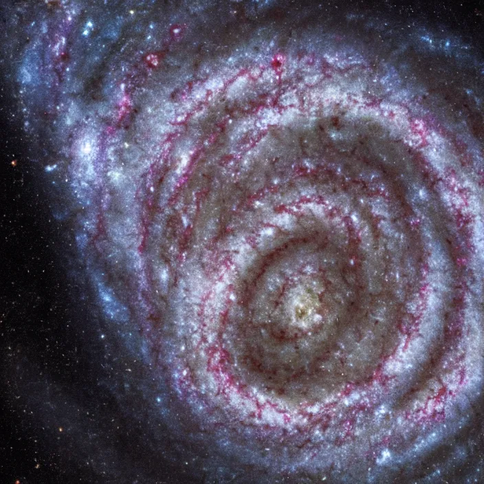 Image similar to A spiral galaxy with a barrel, NASA true color photograph, very detailed, 8k resolution