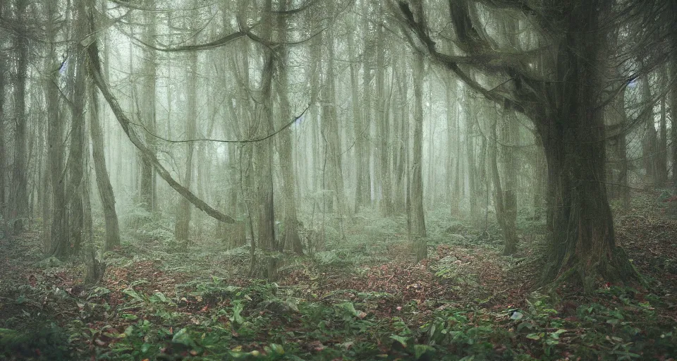 Image similar to Enchanted and magic forest, by Alyssa Monks