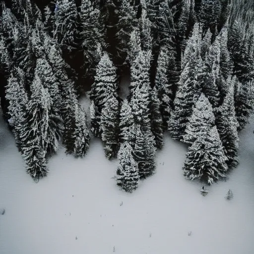 Prompt: pulling up a blanket made of trees and mountains