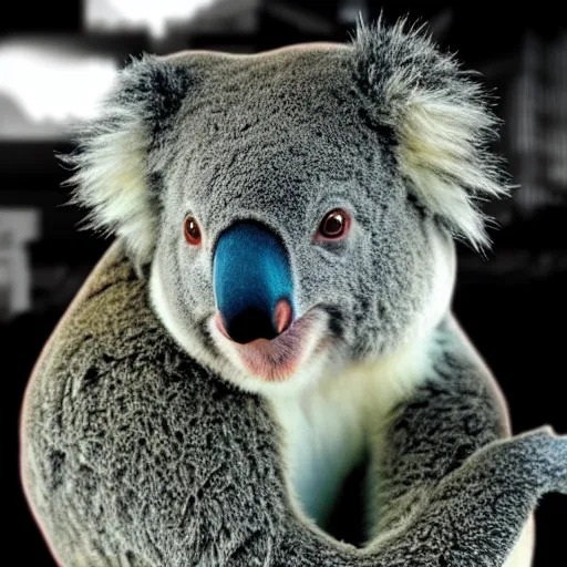 Prompt: koala cyberpunk