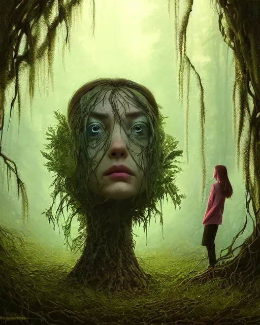 Prompt: highly detailed surreal vfx portrait of a cursed object in a shadowy forest by a willow tree, stephen bliss, unreal engine, greg rutkowski, loish, rhads, beeple, makoto shinkai and lois van baarle, ilya kuvshinov, rossdraws, tom bagshaw, alphonse mucha, global illumination, detailed and intricate environment