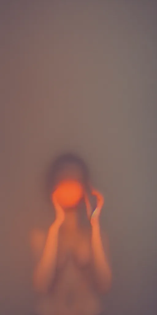 Image similar to a blurry closeup picture of woman's skin gripped tightly, female bodies, hands, macro photography, long exposure photograph, surrealism, anamorphic bokeh, cozy, soft light, cyan and orange, caustic, atmospheric fog, octane render, cinematic