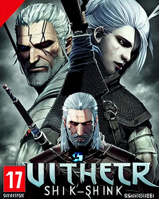 Image similar to witcher boxart by yoji shinkawa and yoji shinkawa and yoji shinkawa and yoji shinkawa