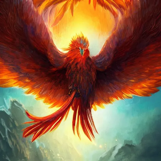 Prompt: cute flying phoenix, sparkling bird eyes, embers in her bird eyes, shining phoenix eyes, sharp features, flowing fiery feathers, highly detailed, digital painting, artstation, concept art, smooth, sharp focus, beautiful feathers, expressive eyes, illustration, phoenix art by Artgerm and greg rutkowski