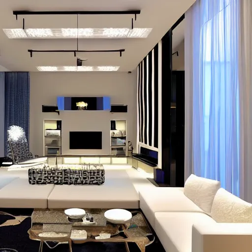 Prompt: a modern lounge interior design