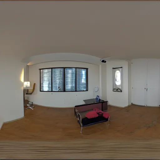 Image similar to equirectangular room