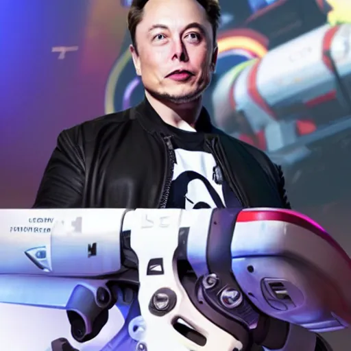 Image similar to Elon Musk in Overwatch