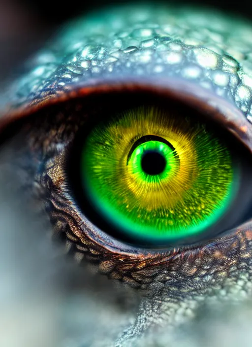 Image similar to dragon eye, closeup