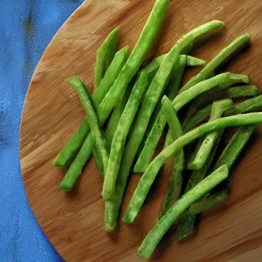 Image similar to green and blue fries