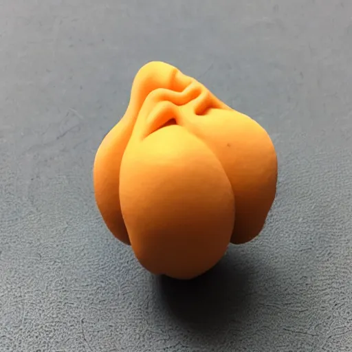 Prompt: a 3d printed plumbus, perfect replica, fresh from the printer